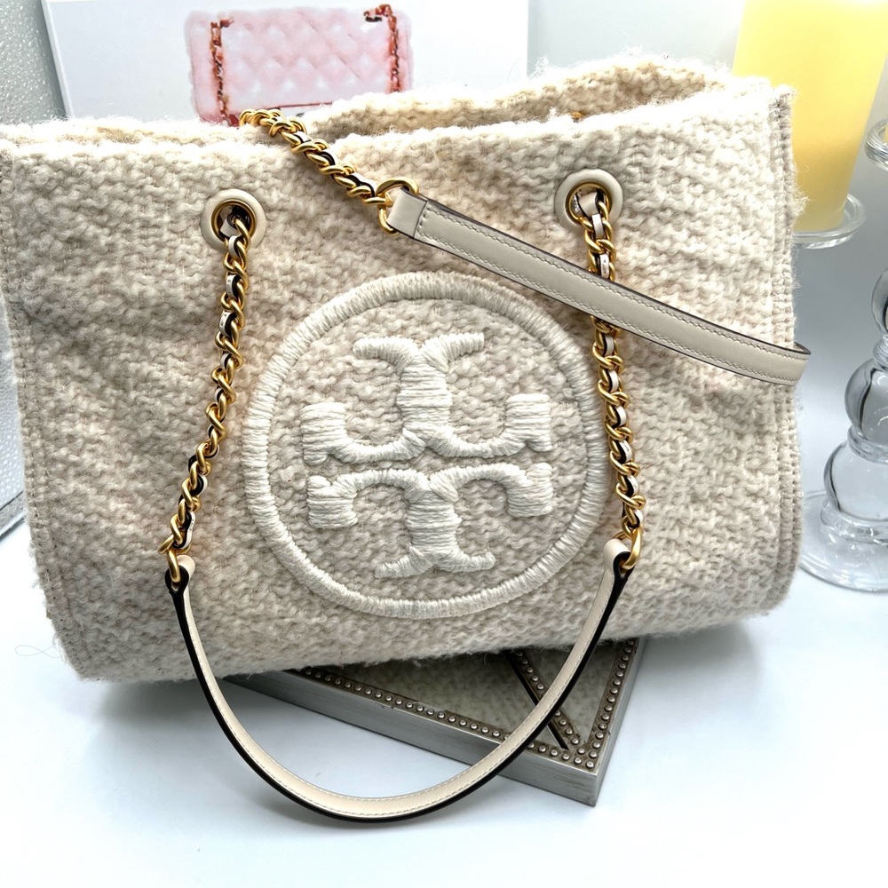 Tory Burch Ella Boucle Tote Bag - Picture 3 of 13